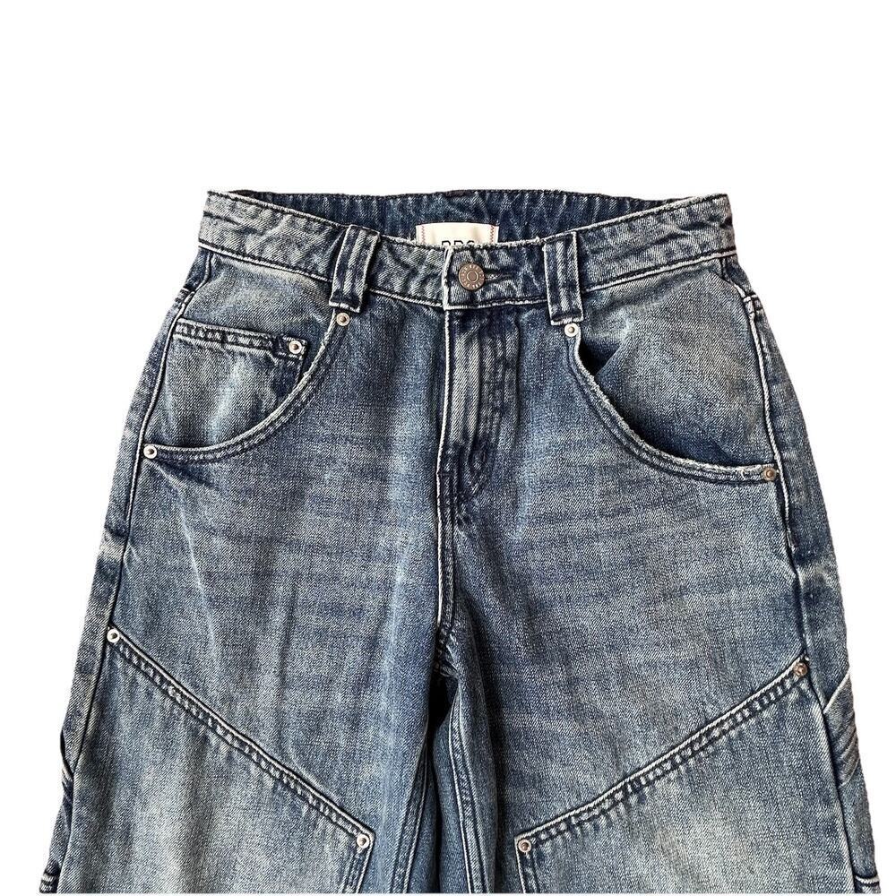 BDG Bella Baggy Carpenter Jeans Size 24 Double Knee Utility Y2K Skater Grunge - Picture 6 of 13